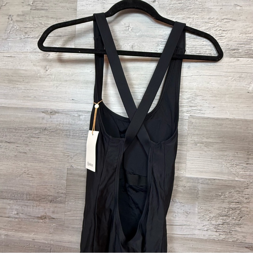 Quince Italian Cross-Back One-Piece Swimsuit - Black - Size L - NWT - Picture 13 of 16